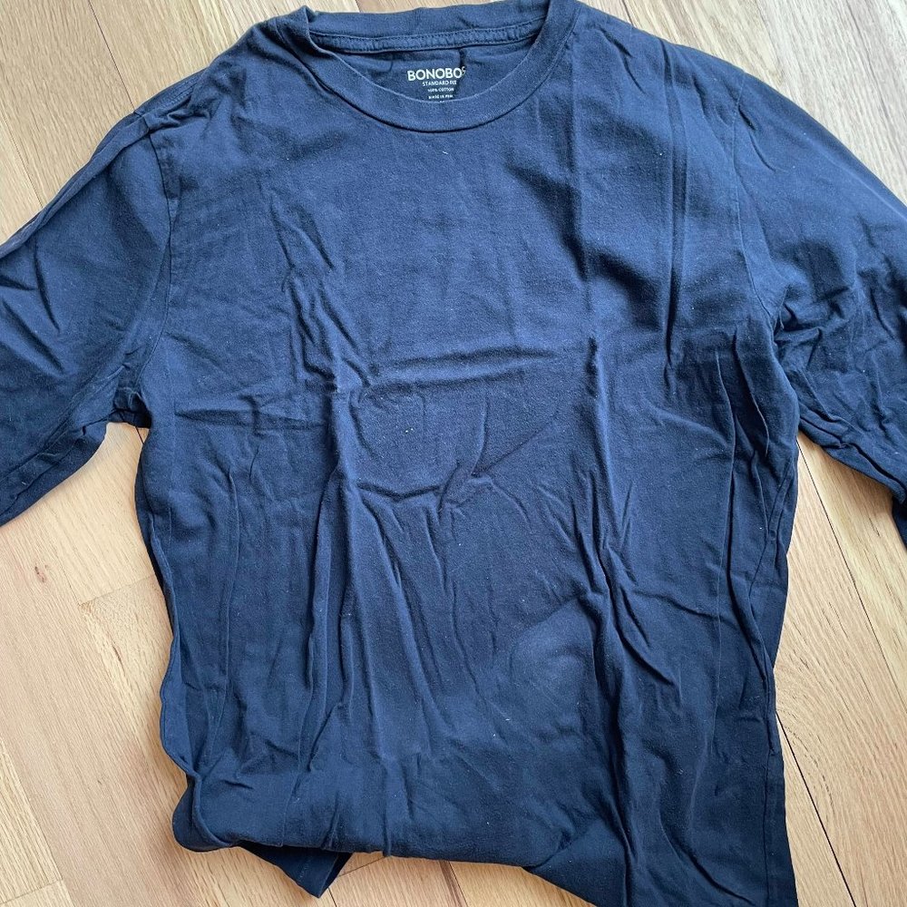 Bonobos Long sleeve blue shirt